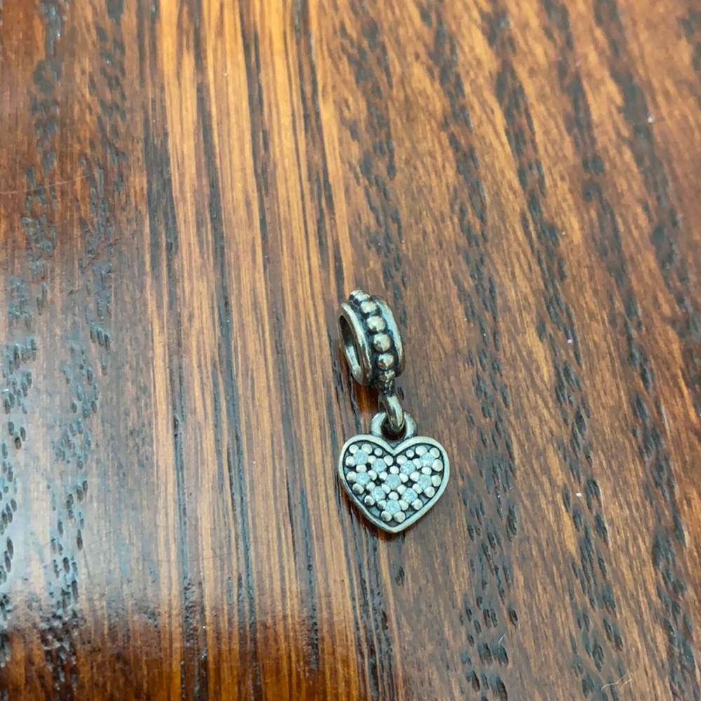 Pandora pave heart charm